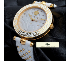 HK1191 VERSACE BEYAZ KORDON BAYAN SAATİ